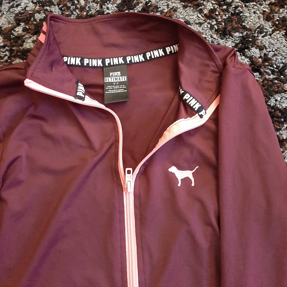 Vs Pink   Spandex half zip